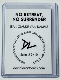 No Retreat, No Surrender Limited Artist Signed Jean-Claude Van Damme Card 3/10 - Image 2
