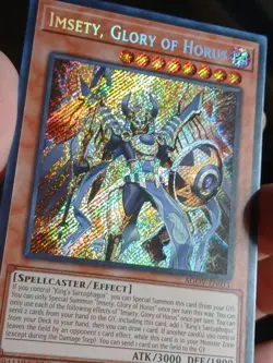 Yu-Gi-Oh! TCG Imsety, Glory of Horus 1st Edition Secret Rare Card AGOV-EN011 - Image 3