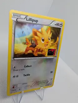 Lillipup 81/114 Crosshatch Holo Black & White League Promo Pokemon Card NM - Image 2
