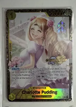 Charlotte Pudding OP03-112 Championship 2024 Prize Promo SEALED One Piece Card - Image 1