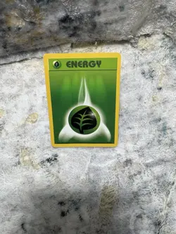 Pokemon TCG Grass Energy Base Set, Card 99/102, Regular Common, LP+/NM Condition - Image 4