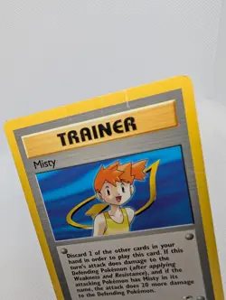 Misty Pokemon Card 102/132 Gym Heroes Trainer Non Holo Rare HP Damaged - Image 3