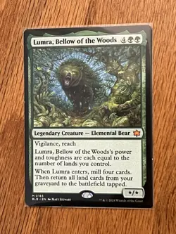 Lumra, Bellow of the Woods #183 Pack Fresh Bloomburrow BLB Magic MTG Mythic Rare - Image 1