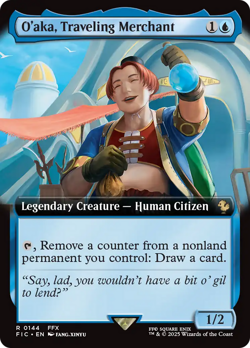 MTG - O'aka, Traveling Merchant (Extended Art) [FINAL FANTASY Commander] - Image 1