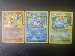 Charizard, Venusaur And Blastoise Pokemon Celebrations Holo Set Of Three 25th - Image 1