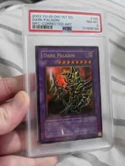Yu-Gi-Oh! Dark Paladin Magician's Force 1st Edition MFC-105 Corrected Art PSA 8 - Image 1