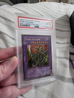 Yu-Gi-Oh! Dark Paladin Magician's Force 1st Edition MFC-105 Corrected Art PSA 8 - Image 3