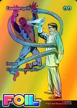 x1 Counterspell MAR MTG 9 FOIL BORDERLESS MYTHIC M/NM 1x - Image 1