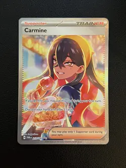 Pokemon TCG Card Carmine 217/167 - Twilight Masquerade Special Illustration Rare - Image 1