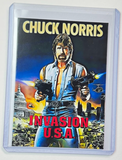 Invasion USA Limited Edition Artist Signed "Chuck Norris" Trading Card 2/10 - Image 1