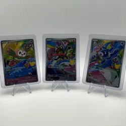 First Partner Rowlet Litten Popplio 30th Promo Set 043 044 045 Pokemon TCG - Image 1