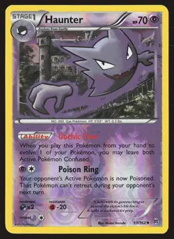 XY - BREAKthrough Haunter #59/162 Reverse Holo Pokemon Card - Image 1