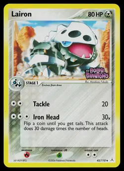 Pokemon Card - Lairon Holon Phantoms 45/110 Reverse Holo Stamped - Image 1