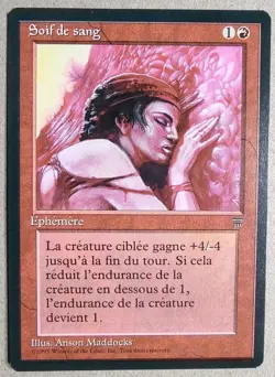 Blood Lust (French) - Renaissance - Regular - NM - Free Shipping - MTG - Image 1