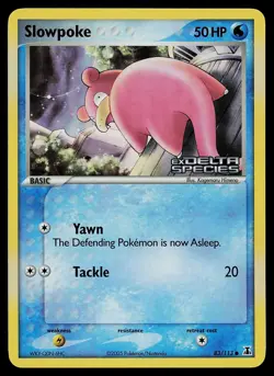 Pokemon Card - Slowpoke Delta Species 83/113 Reverse Holo Stamped - Image 1