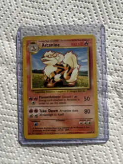 Pokemon Arcanine 23/102 Base Set Uncommon Legendary TCG Card English - Image 1