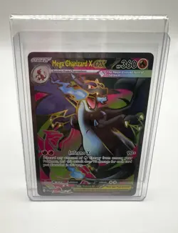 Pokemon Mega Charizard X EX 109/094 Ultra Rare Holo 360 HP Card TOPLOADED - Image 1