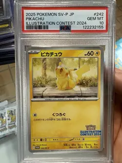 [PSA10] Pokemon Card Game Pikachu 242/SV-P Illustration Contest 2024 - Image 1