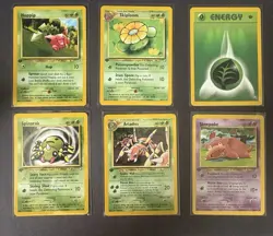 Pokemon TCG Neo Genesis Lot 1st Edition + Bonus 1st Ed Slowpoke (6 Cards) LP - Image 1