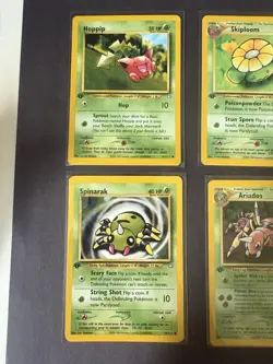 Pokemon TCG Neo Genesis Lot 1st Edition + Bonus 1st Ed Slowpoke (6 Cards) LP - Image 3