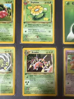 Pokemon TCG Neo Genesis Lot 1st Edition + Bonus 1st Ed Slowpoke (6 Cards) LP - Image 5