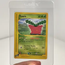 Hoppip 83/147 Non-Holo Aquapolis E-Reader Pokemon Card Yuka Morii Art DMG - Image 1