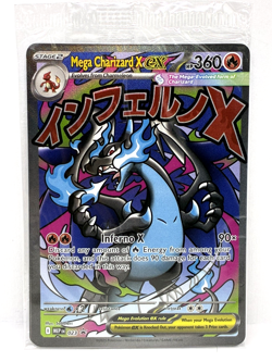 Mega Charizard X ex - Mega Evolution Black Star Promo Card MEP 023 (Sealed) - Image 1