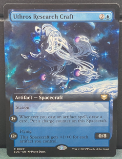 Uthros Research Craft 27 COMMANDER EXTENDED ART Edge of Eternities MTG Card NM - Image 1