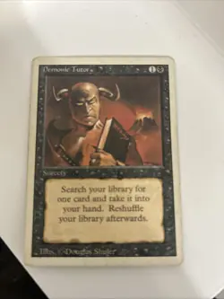Magic the Gathering Revised Edition Demonic Tutor Sorcery - Image 1