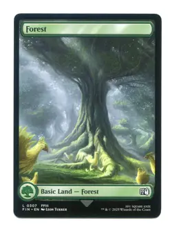 Forest Basic Land #0307 NM Final Fantasy FIN MTG Magic the Gathering FFIII - Image 1