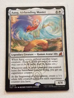 Wizards of the Coast Aang, Airbending Master 0074 TLE Legendary Creature White - Image 1