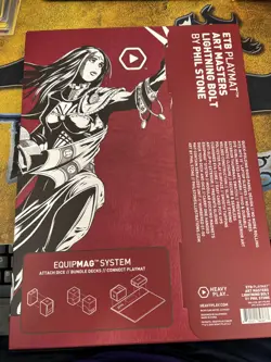 MTG Heavy Play x Phil Stone ETB Art Masters Playmat - Lightning Bolt 2024 New! - Image 2