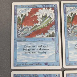 4x Blue Elemental Blast X4 MTG Revised Edition Magic The Gathering LP Playset - Image 4
