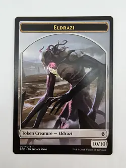 1x Eldrazi Token (001/014) NM Battle for Zendikar 10/10 MTG - Image 1