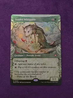 Tender Wildguide (Showcase) #325 (Foil) (NM) Bloomburrow BLB Magic MTG - Image 1