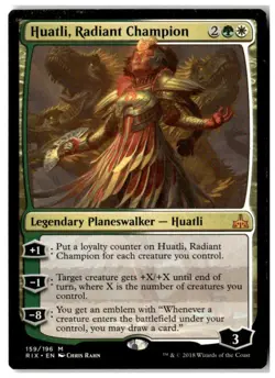 MTG Huatli, Radiant Champion - Moderately Played English - Image 1