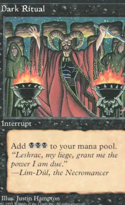 Dark Ritual 8 Common Ice Age Magic: The Gathering Moderately Played - Image 1