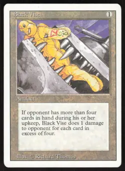 Black Vise Uncommon Revised Edition Magic: The Gathering Moderately Played - Image 1