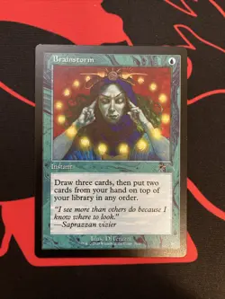 Brainstorm 2148 Retro Frame Dandan Secret Lair Drop Magic The Gathering SLD EN - Image 1
