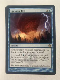 Cyclonic Rift - Return to Ravnica Instant Rare Blue 35 Regular MTG Magic - Image 1
