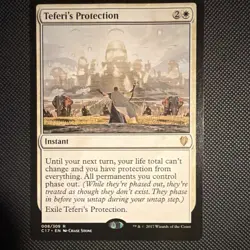 Wizards Teferi's Protection Commander 2017 Rare Instant White 008 Eng - Image 1