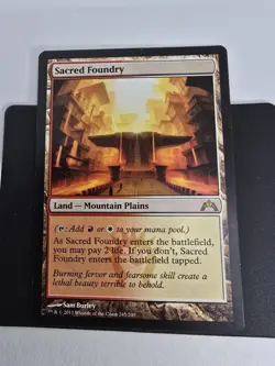Wizards Sacred Foundry Gatecrash 245 Land Red White Rare Regular MTG - Image 1
