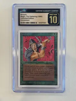 Mtg Berserk - Unlimited - 1993 CGC Pristine 10 Pop 2! - Image 1