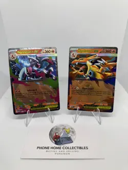 Mega Charizard X and Y ex BOTH Black Star Promos MEP 029 & MEP 030 NM - Image 1