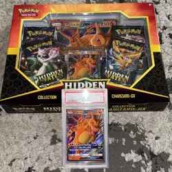 🔥Pokemon TCG: Hidden Fates Collection Charizard GX Box + PSA 10 CHARIZARD GX 🔥 820650803956 - Image 1