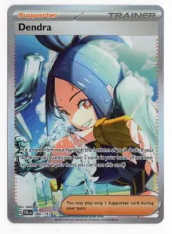 Pokemon S&V Paldea Evolved #266 Full Art Special Illustration Rare Dendra NM - Image 1