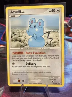 Pokemon Azurill 40HP Diamond & Pearl 69/130 Common Basic Regular English Card - Image 1