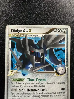 Pokemon Dialga G LV.X 122/127 Platinum Ultra Rare Holo HP - Image 2