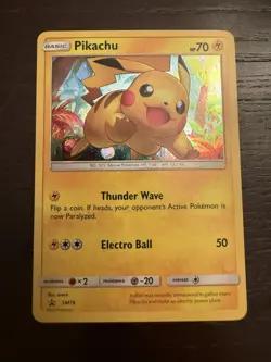 2017 Pokemon TCG Sun & Moon Promo Pikachu HOLO SM76 - NM - Image 1