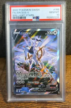 Pokemon Arceus V Brilliant Stars 166/172 Full Art Ultra Rare Holo PSA 10 - Image 1